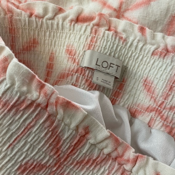 Loft Linen Blend Star Tie Dye Midi Skirt - Picture 7 of 8